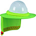 PIP-396-850-LY                 HI-VIS FULL BRIM HARD HAT VISOR WITH NECK SH